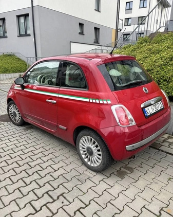 Fiat 500 cena 11900 przebieg: 103000, rok produkcji 2008 z Kraków małe 22